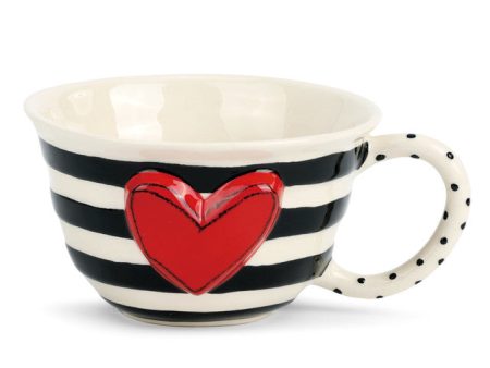 Wide Stripe Tea Cup Online Sale