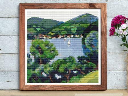 View of Tegernsee Cross Stitch Pattern Online