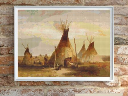 Sioux Teepee Cross Stitch Kit Supply