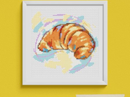 Croissant Cross Stitch Pattern Supply