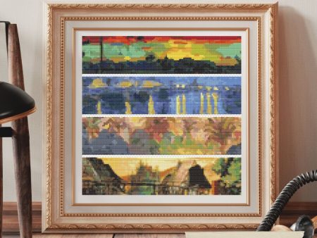 Panel Series featuring Landscapes Cross Stitch Pattern Online