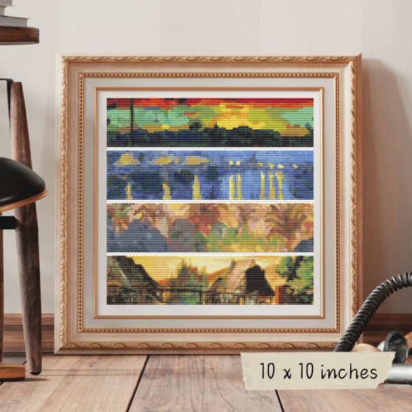 Panel Series featuring Landscapes Cross Stitch Pattern Online