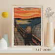 The Scream Mini Cross Stitch Pattern For Discount