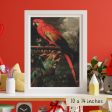 A Scarlet Macaw in a Landscape Cross Stitch Kit on Sale