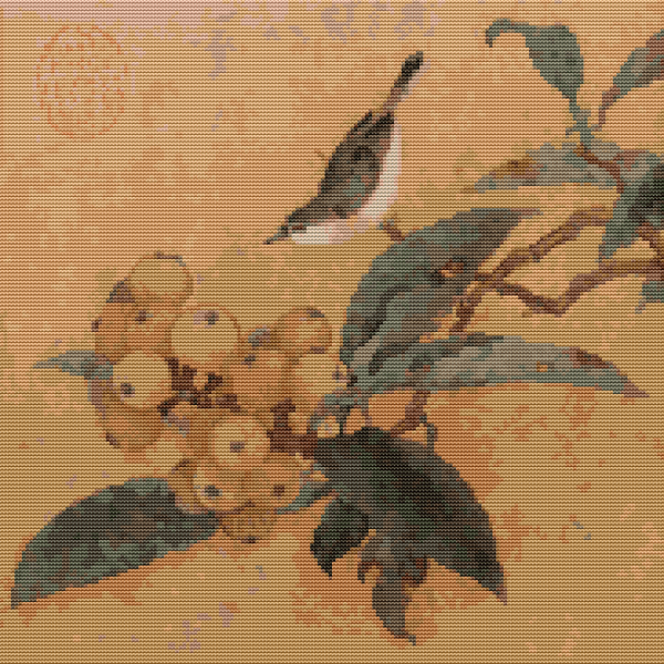 Loquats and Mountain Bird Cross Stitch Kit For Discount