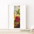 Orchids and Hummingbird Bookmark Cross Stitch Kit on Sale