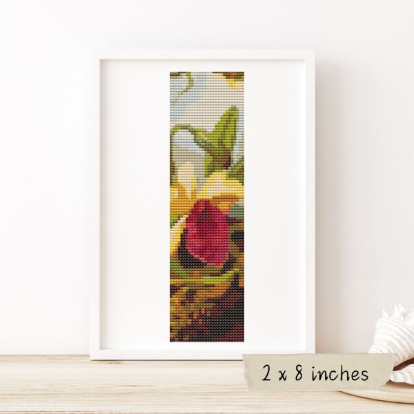 Orchids and Hummingbird Bookmark Cross Stitch Kit on Sale