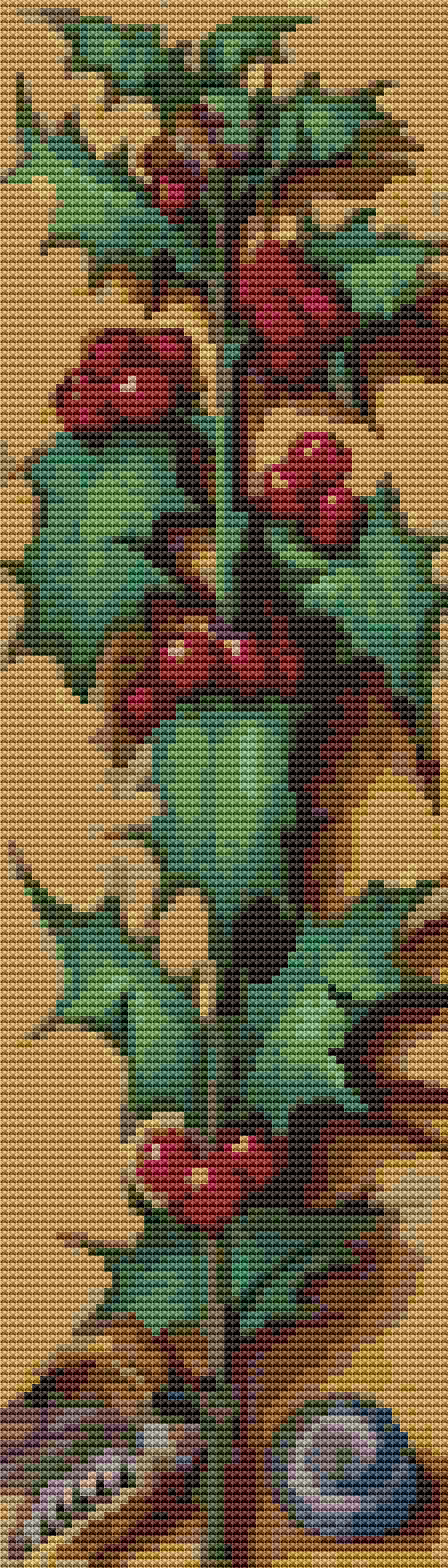 Red Berries Cross Stitch Kit Supply