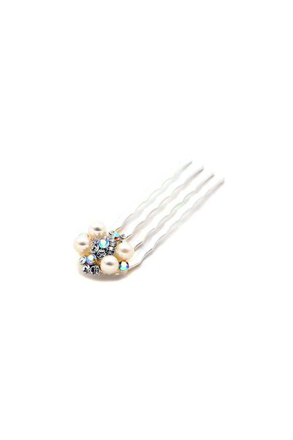 Pearl & Crystal Cluster Mini Comb Cheap