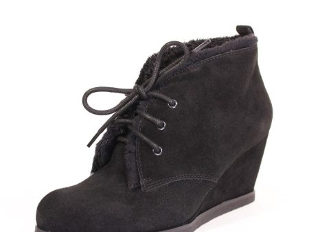 Toronto Suede Wedged Booties Sale