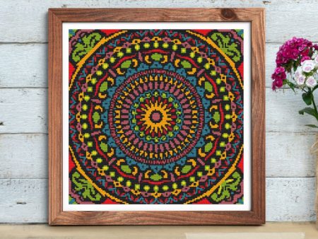 Hypnotic Mandala Cross Stitch Kit Supply