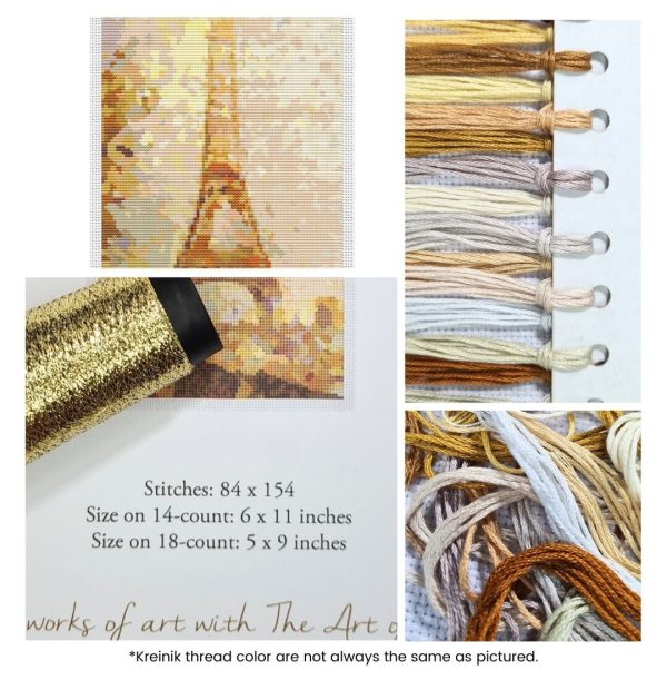 Eiffel Tower Cross Stitch Kit For Discount