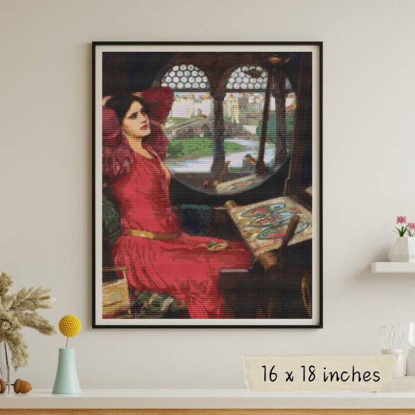 I am Half Sick of Shadows said The Lady of Shalott Cross Stitch Kit Cheap