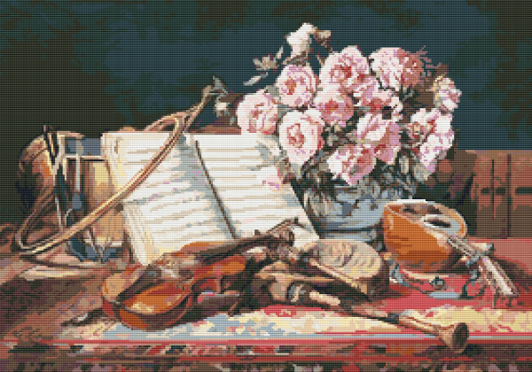 Musical Still Life Cross Stitch Kit Online