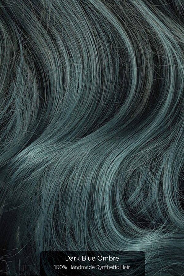 Blue Tone Ombre Halo Extensions Online Sale