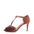 Blondie T-Strap Velvet Heels Fashion