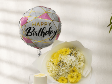 Sana Bouquet Bundle | Mini Cake + Balloon Discount