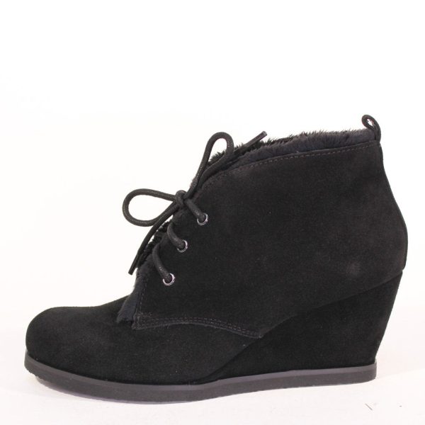 Toronto Suede Wedged Booties Sale