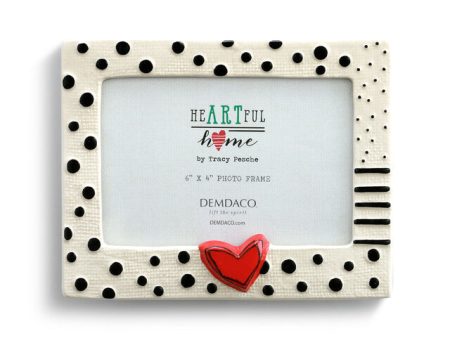 Hearts and Dots Ceramic Frame Cheap