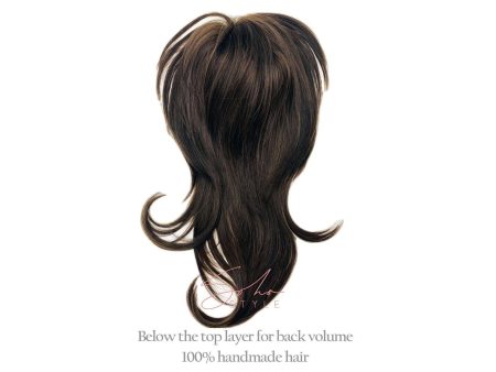 Loni - 20  Vegan   Futura Top Piece Hair Extension For Cheap