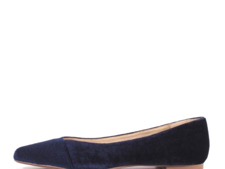 Pammy Velvet Ballet Flats on Sale