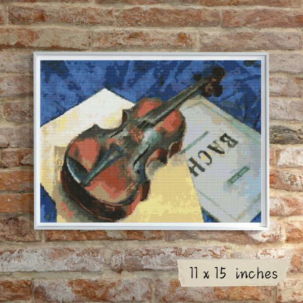 A Still Life With Violin Cross Stitch Kit For Discount