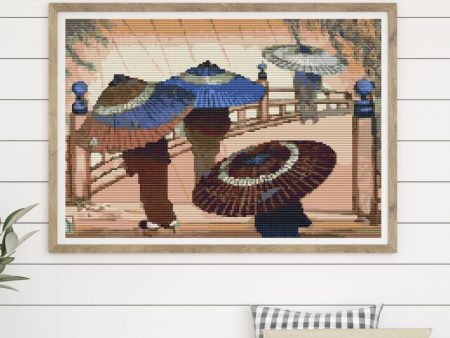 Rain Blossoms Cross Stitch Kit Sale