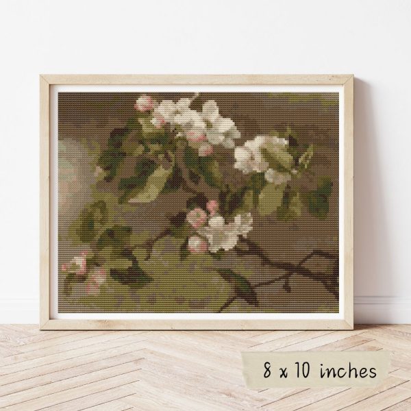 Hummingbird And Apple Blossoms Cross Stitch Kit Fashion