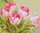 Pink Tulips Cross Stitch Kit on Sale