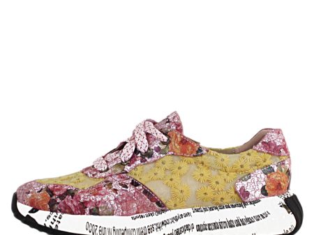 Pinky Floral Dad Sneakers Discount