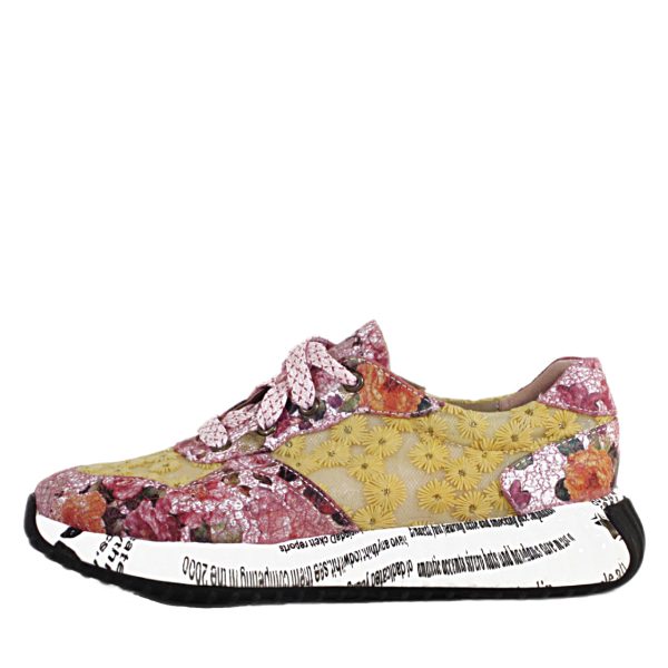 Pinky Floral Dad Sneakers Discount