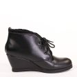 Toronto Leather Wedged Booties Online now