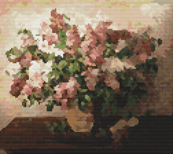 Lilacs in a Basket Cross Stitch Kit Cheap