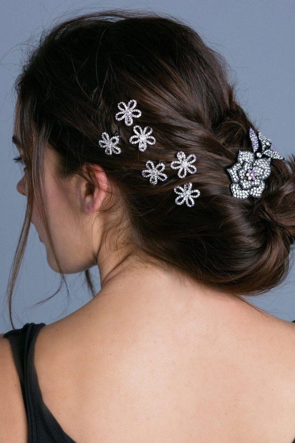 Mini Flower Magnetic Barrette Hot on Sale