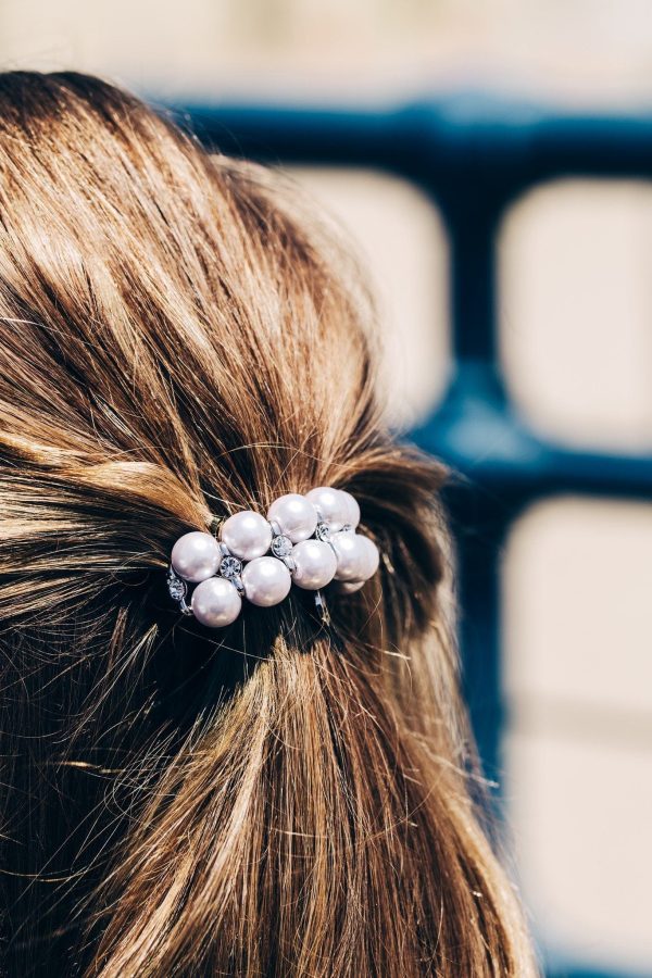 Double Pearl Ball Ponytail Holder Fashion