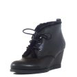 Toronto Leather Wedged Booties Online now