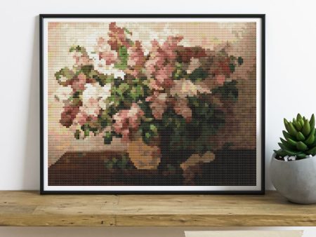 Lilacs in a Basket Cross Stitch Kit Cheap