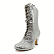 Claire Metallic Victorian Boots For Cheap