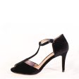 Blondie T-Strap Velvet Heels Fashion