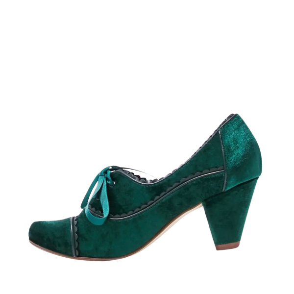 Madison Velvet Retro Heels For Sale