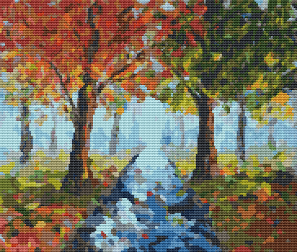 The Fall Cross Stitch Pattern Hot on Sale