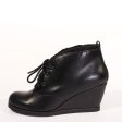 Toronto Leather Wedged Booties Online now