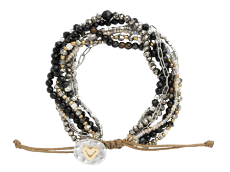 Gray Journey Heart Bracelet Online now