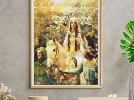 Queen Guinevere s Maying Cross Stitch Kit Sale