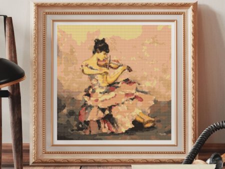 The Violinist Cross Stitch Kit Hot on Sale