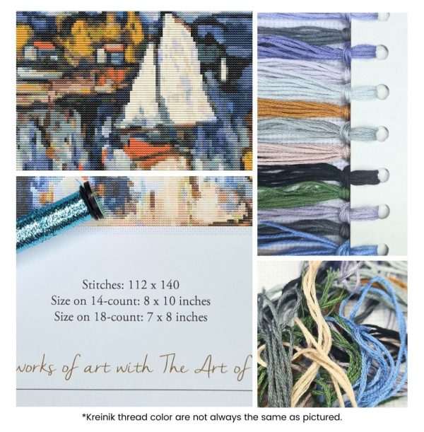 View of the Seine Cross Stitch Kit Sale