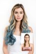 Blue Tone Ombre Halo Extensions Online Sale