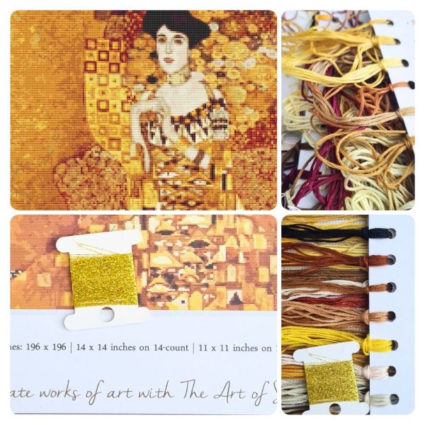 Portrait of Adele Bloch Bauer Cross Stitch Kit Online now