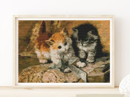 Kittens and Bows Cross Stitch Kit Online Hot Sale