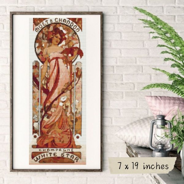 White Star Cross Stitch Kit Hot on Sale